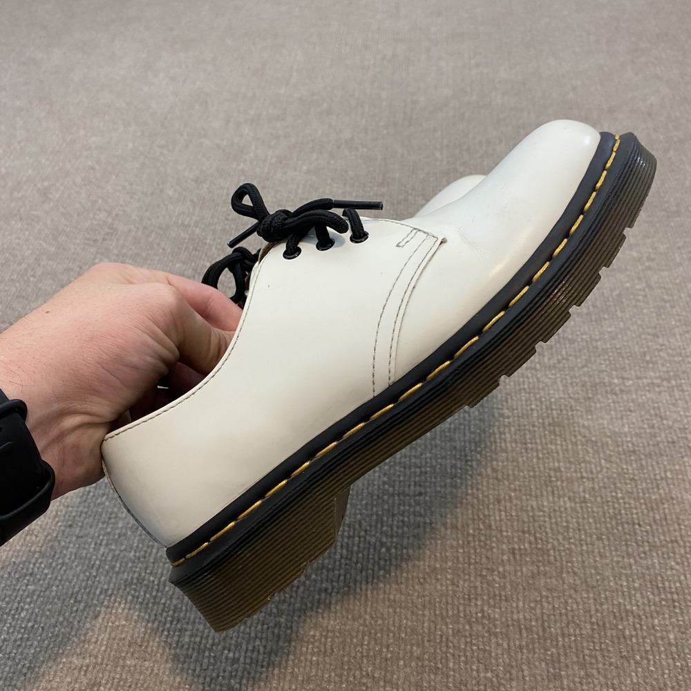 Dr. Martens 1461 Shoes Mens 6 Womens 5 White Leather Lace Up Casual Oxfords
